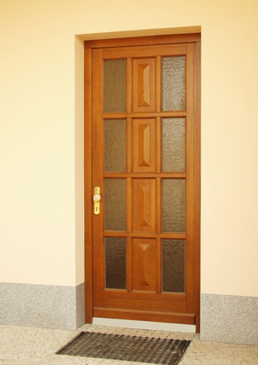 jednokřídlé vchodové dřevěné dveře OTHERM